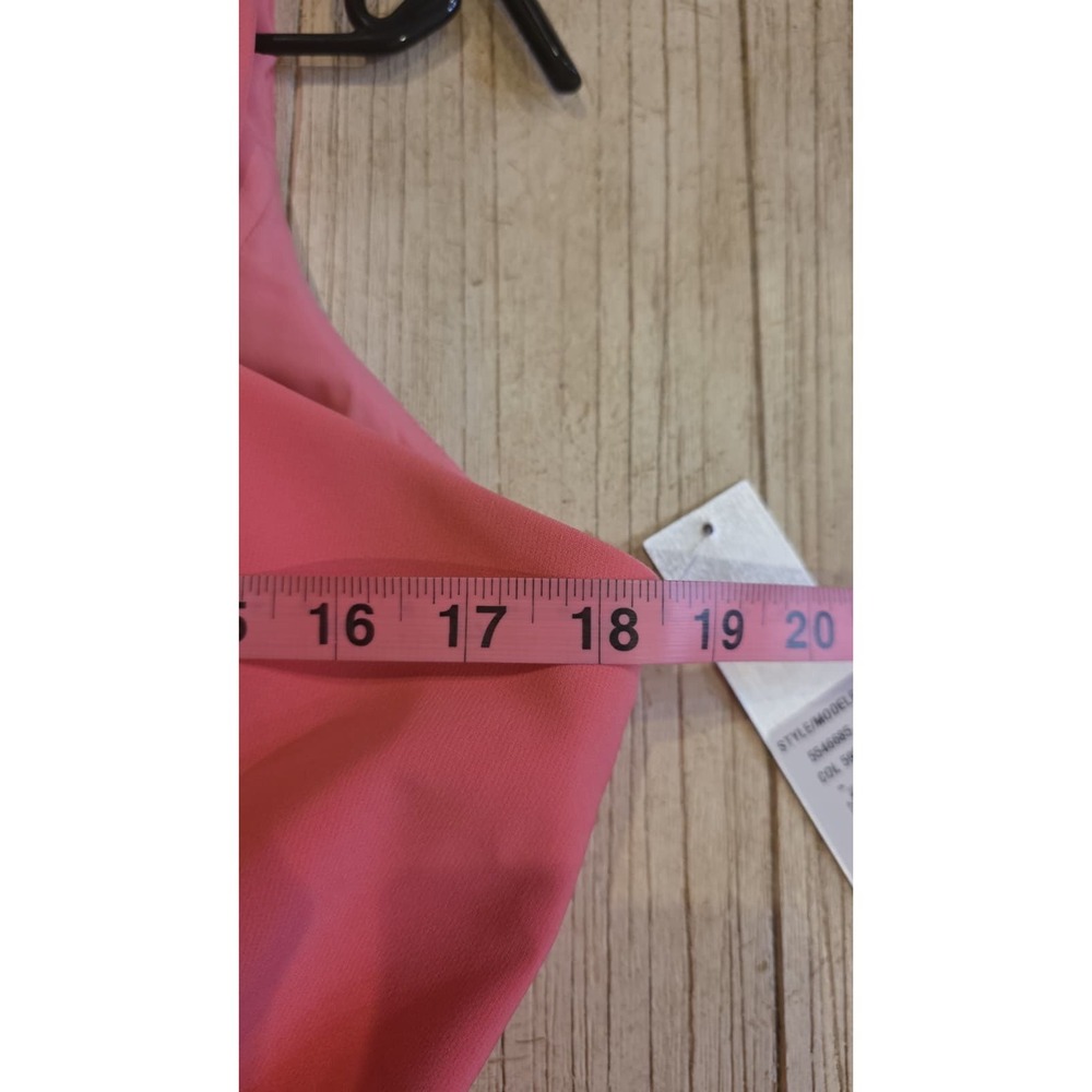 Kay Unger New York Pink Walk-Thru Jumpsuit Overskirt Belted Formal NWT 14 - Picture 16 of 16